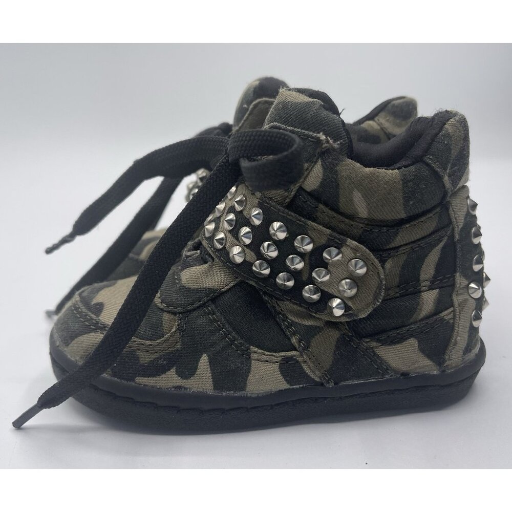 Links Shoes High Tops Girls Toddler Size 5‎ Camo Studded Sneakers